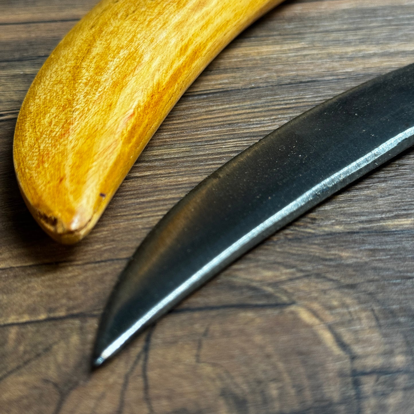 wood carving knife with jackfruit wood sheath