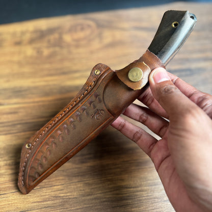full tang hunting knife high speed steel full view hand forged