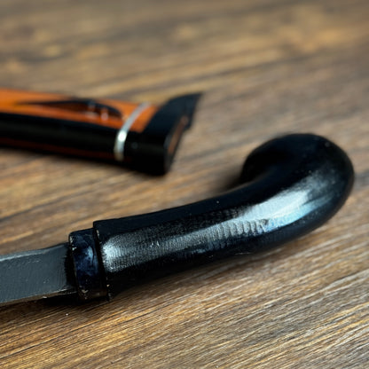 machete knife handle close up detail