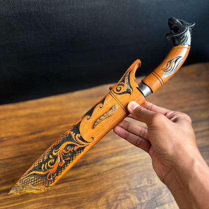 parang machete spring steel full view hand forged