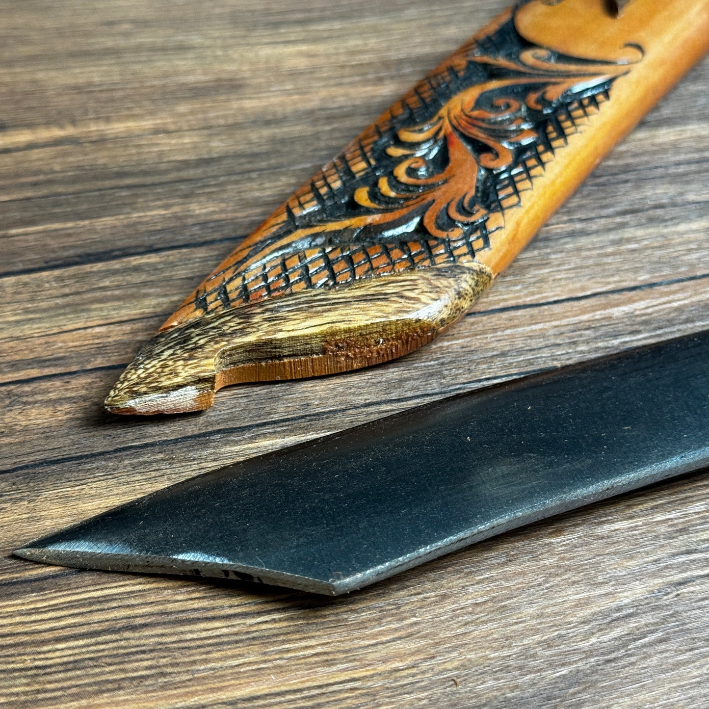 parang machete with rasamala wood sheath
